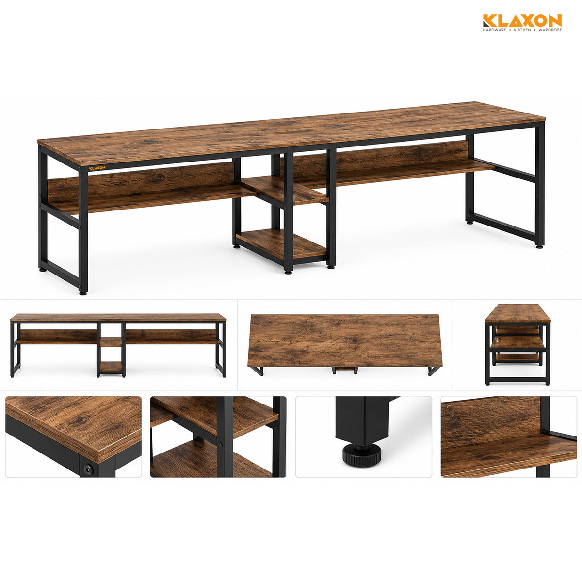 KLAXON Orbit Study Table – Forest Dark