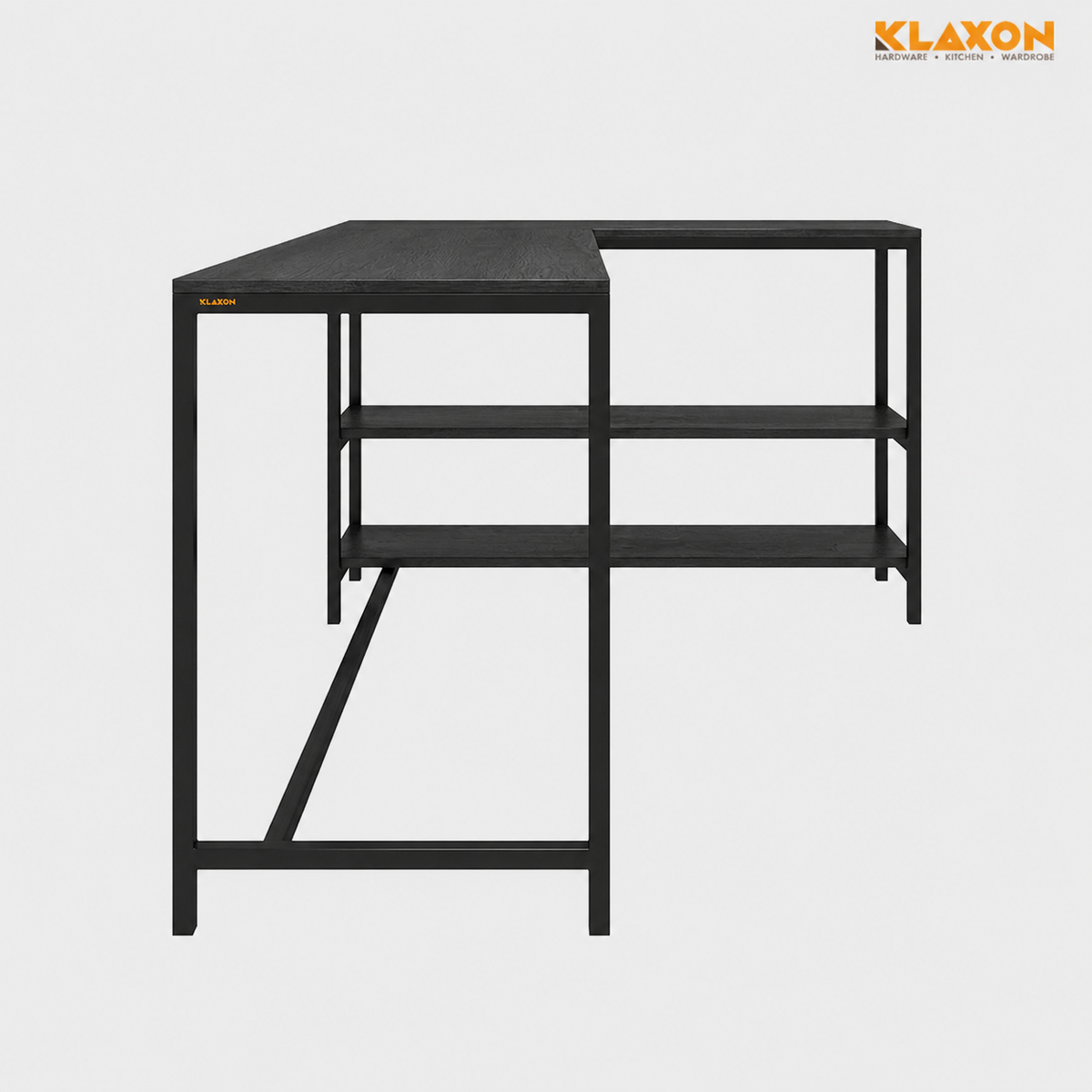 KLAXON Classic Workstation Table – Black DIY
