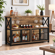 KLAXON Nysa Large Bar Cabinet with Wine Rack
