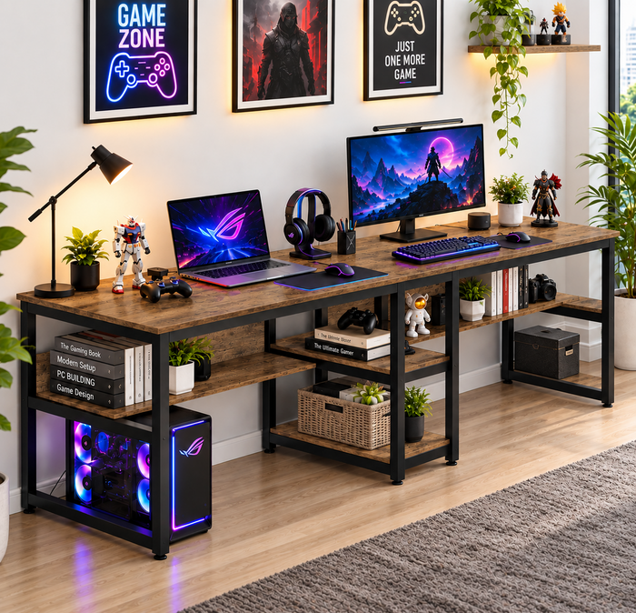 KLAXON Orbit Study Table – Forest Dark
