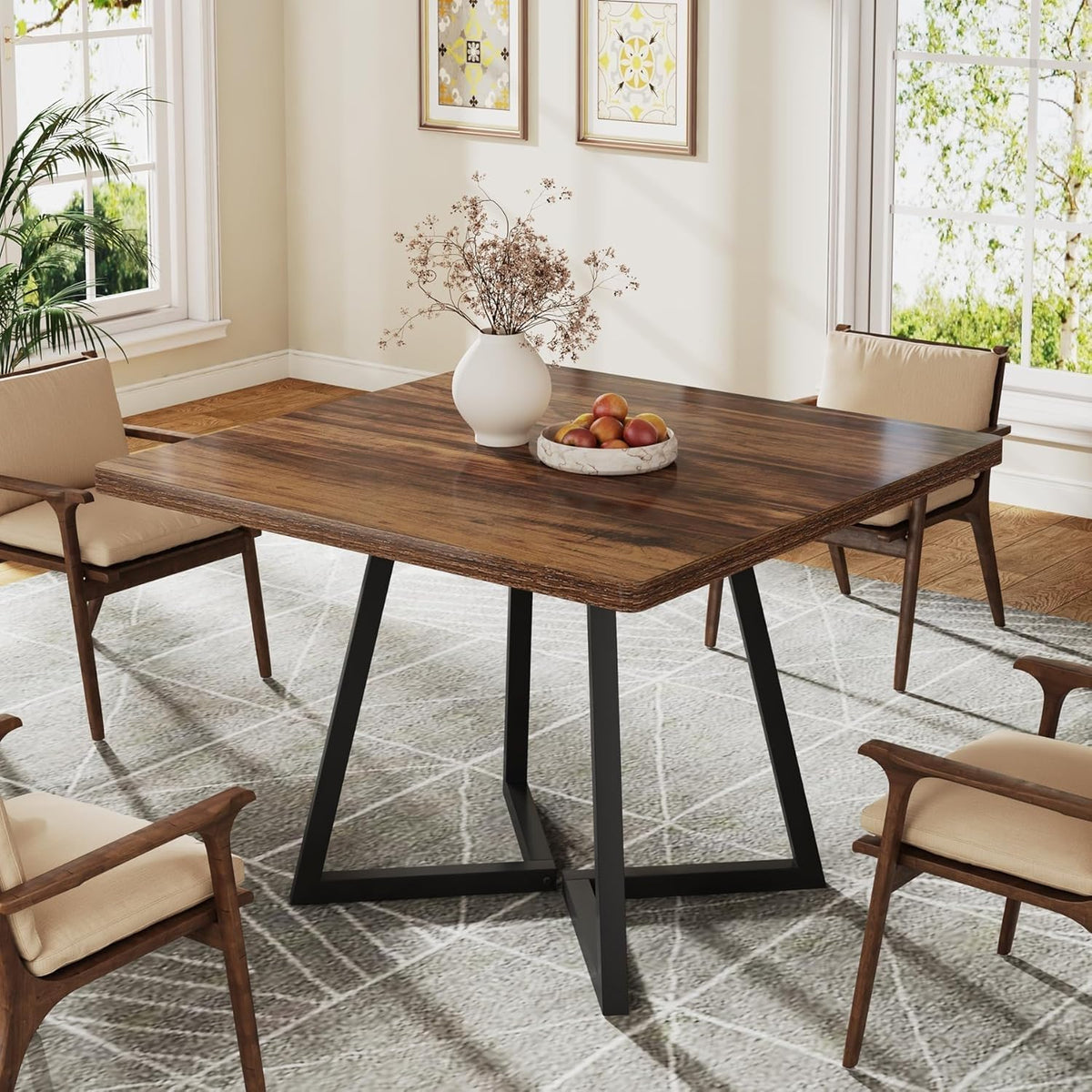 KLAXON 4 Seater Dining Table – AW & Black