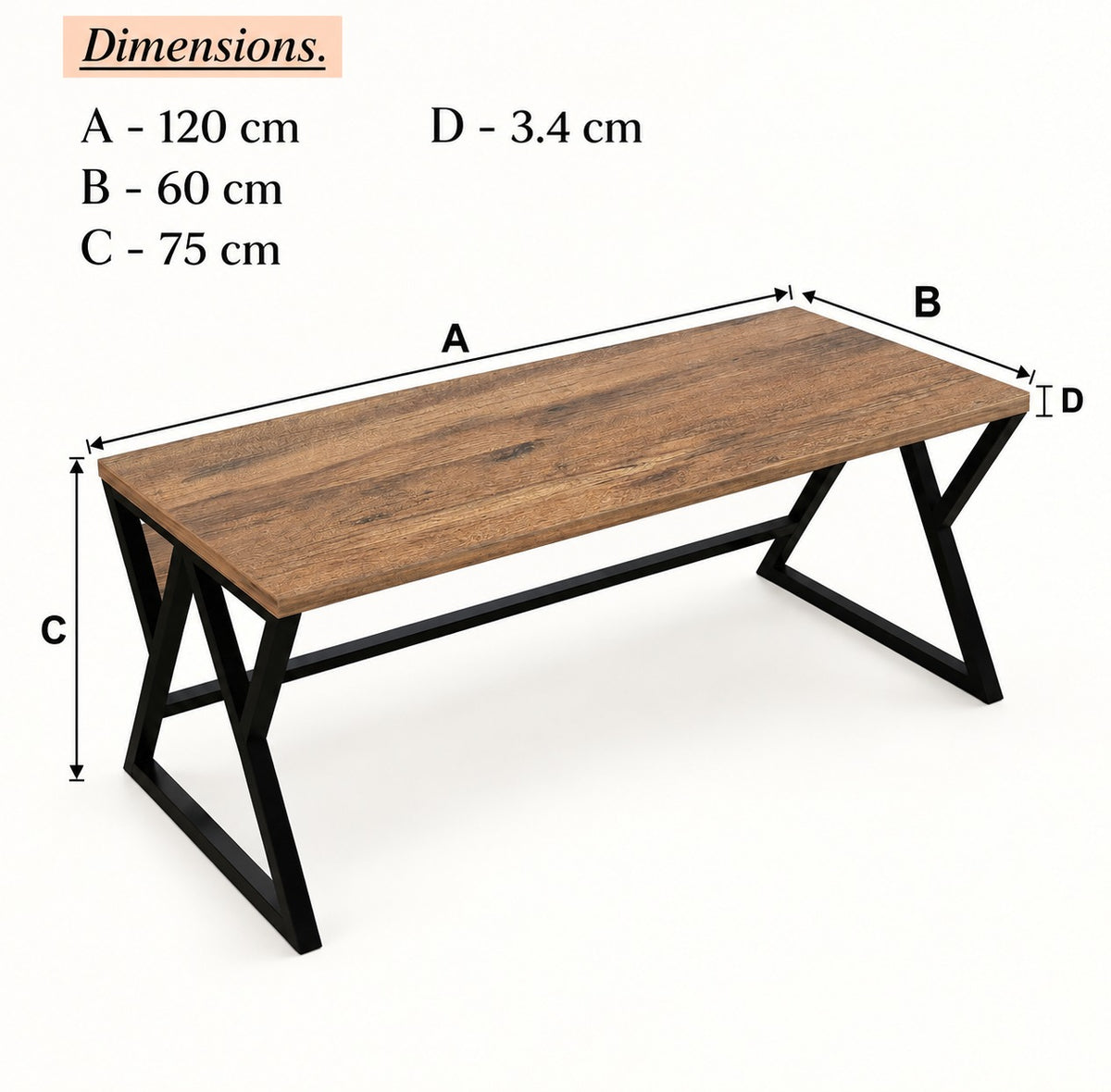 KLAXON Riva FD Medium Modern Computer Table