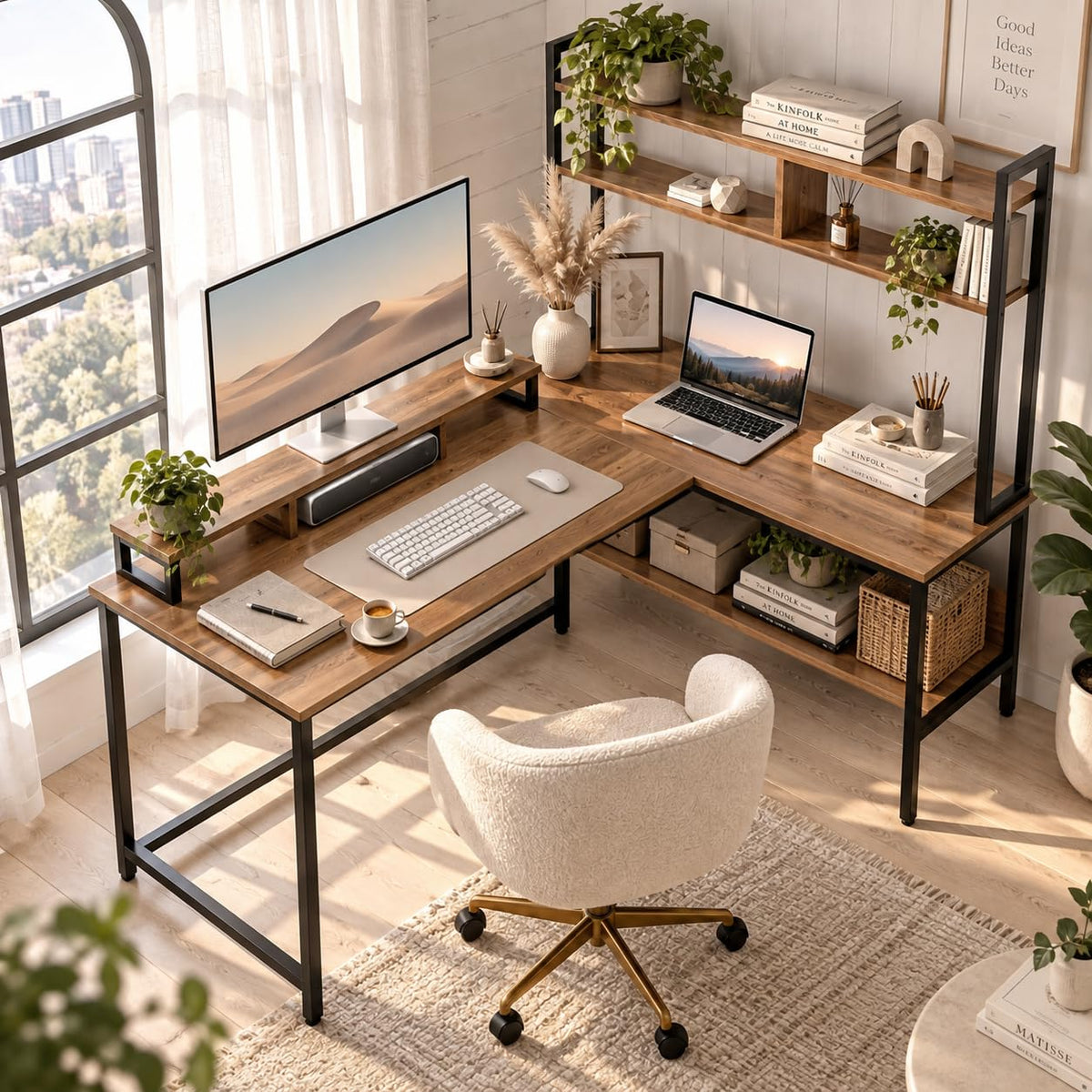 Klaxon Office Table for Home | Workstation Table Desk (FD - Christo) (Nexa  FD)