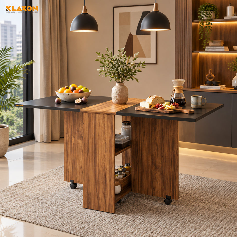 KLAXON Foldable Dining Table – AW & Black