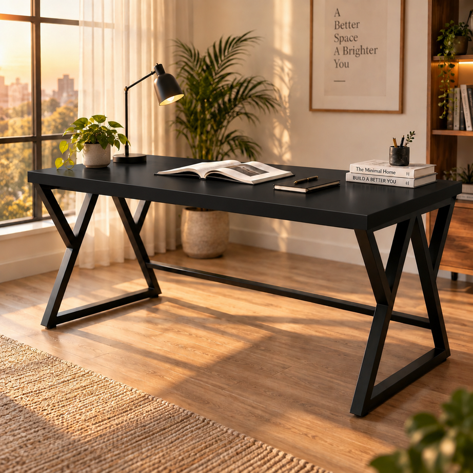 Klaxon Modern Computer Table for Home PC – Multipurpose Office Desk for Home & Work | Gaming Table, Computer Table, Desktop Table for Home Office