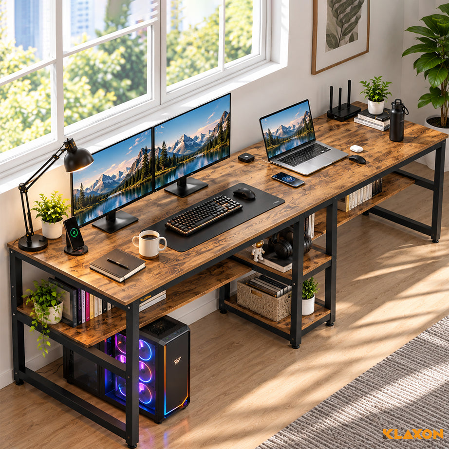 KLAXON Orbit Study Table – Forest Dark