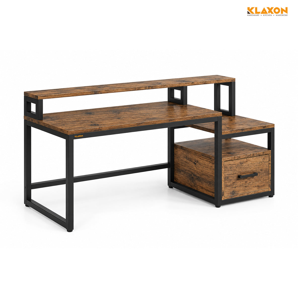 KLAXON Multi-Use Engineered Wood & Iron Study Table