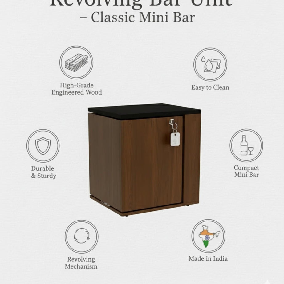 KLAXON Iris Mini Bar Cabinet – Forest Dark