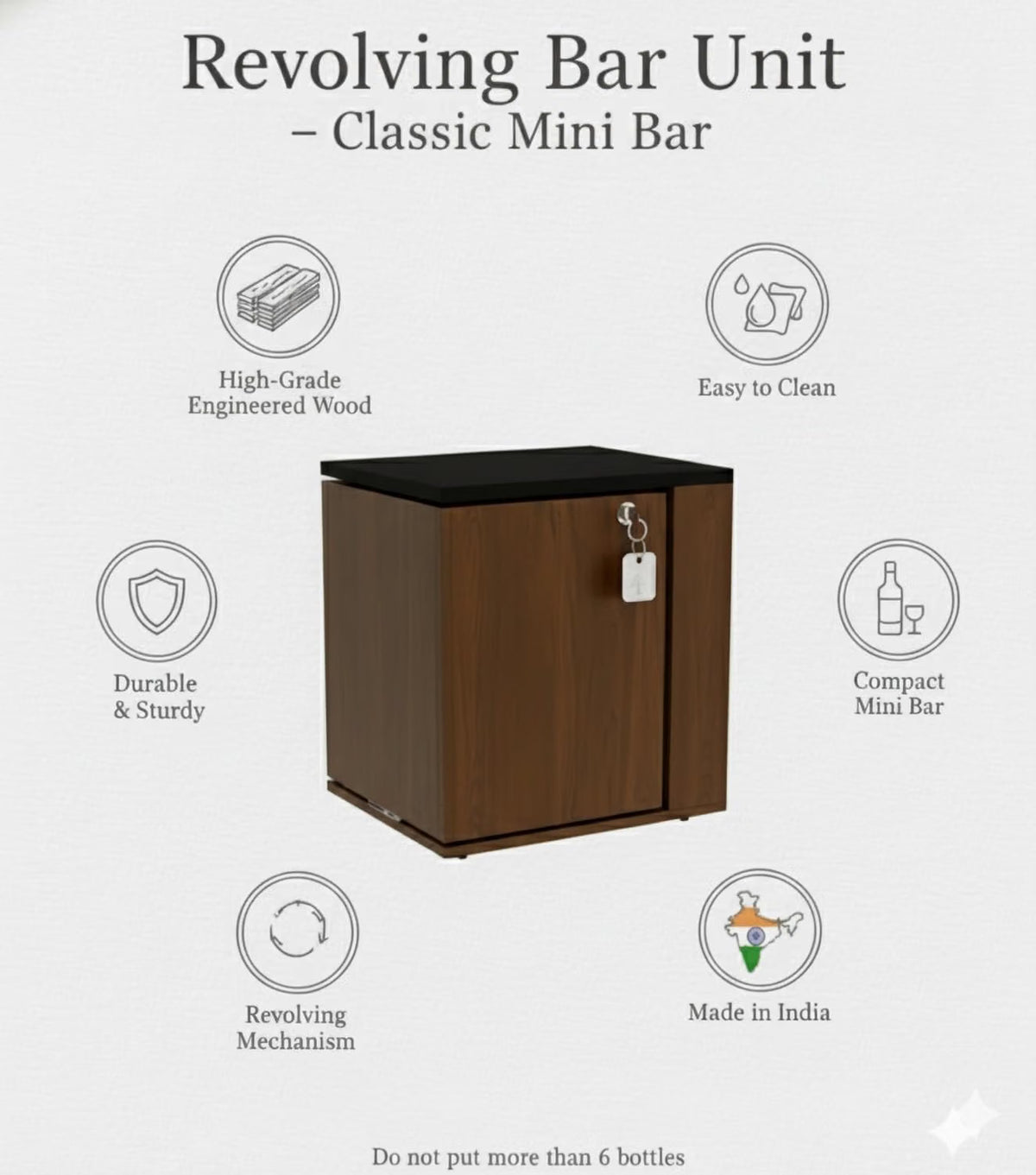 KLAXON Iris Mini Bar Cabinet – Forest Dark