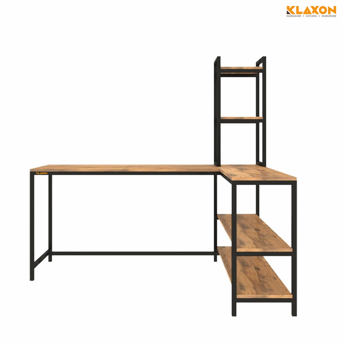 KLAXON L-Shaped Study & Computer Table – English FD