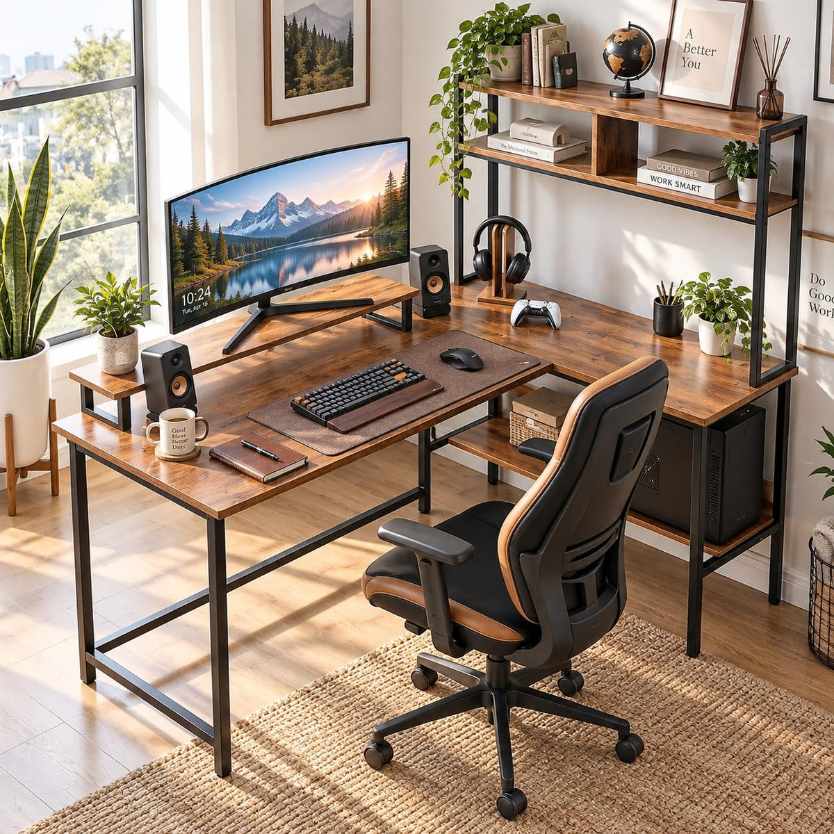 Klaxon Office Table for Home | Workstation Table Desk (FD - Christo) (Nexa  FD)