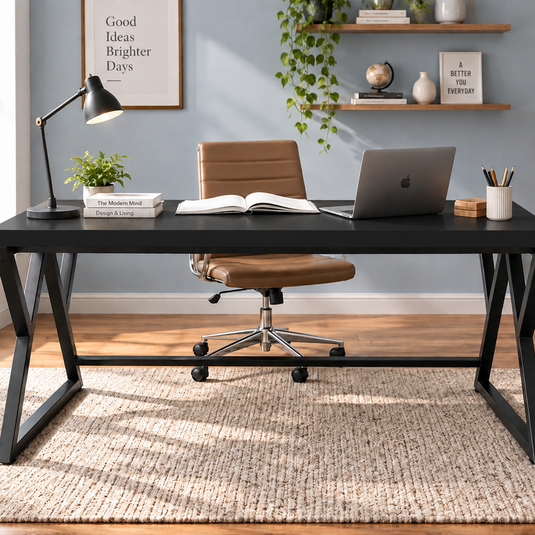 Klaxon Modern Computer Table for Home PC – Multipurpose Office Desk for Home & Work | Gaming Table, Computer Table, Desktop Table for Home Office