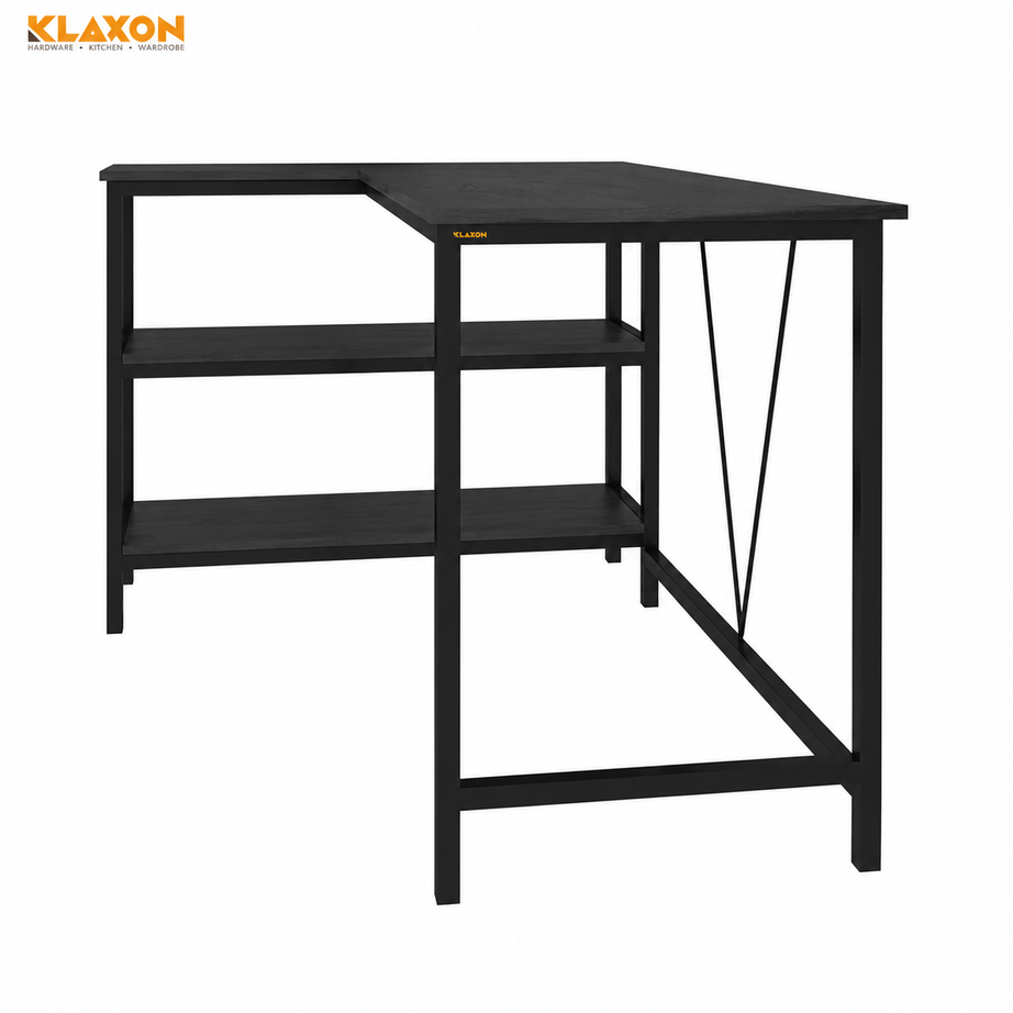 Klaxon Office Table for Home | Workstation Table Desk (FD - Christo) (Anders Black DIY)