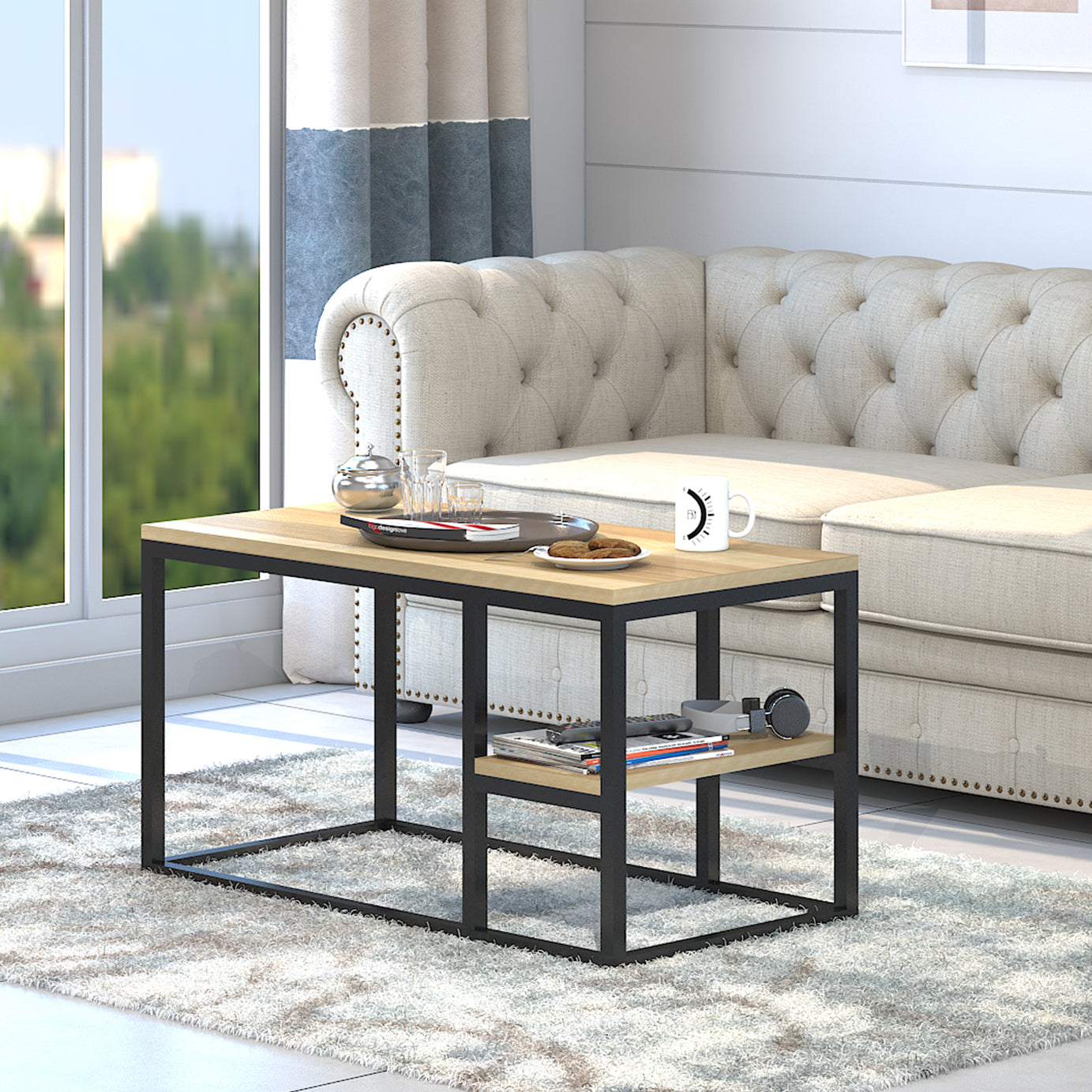 KLAXON Noah Coffee Table – Asian Walnut