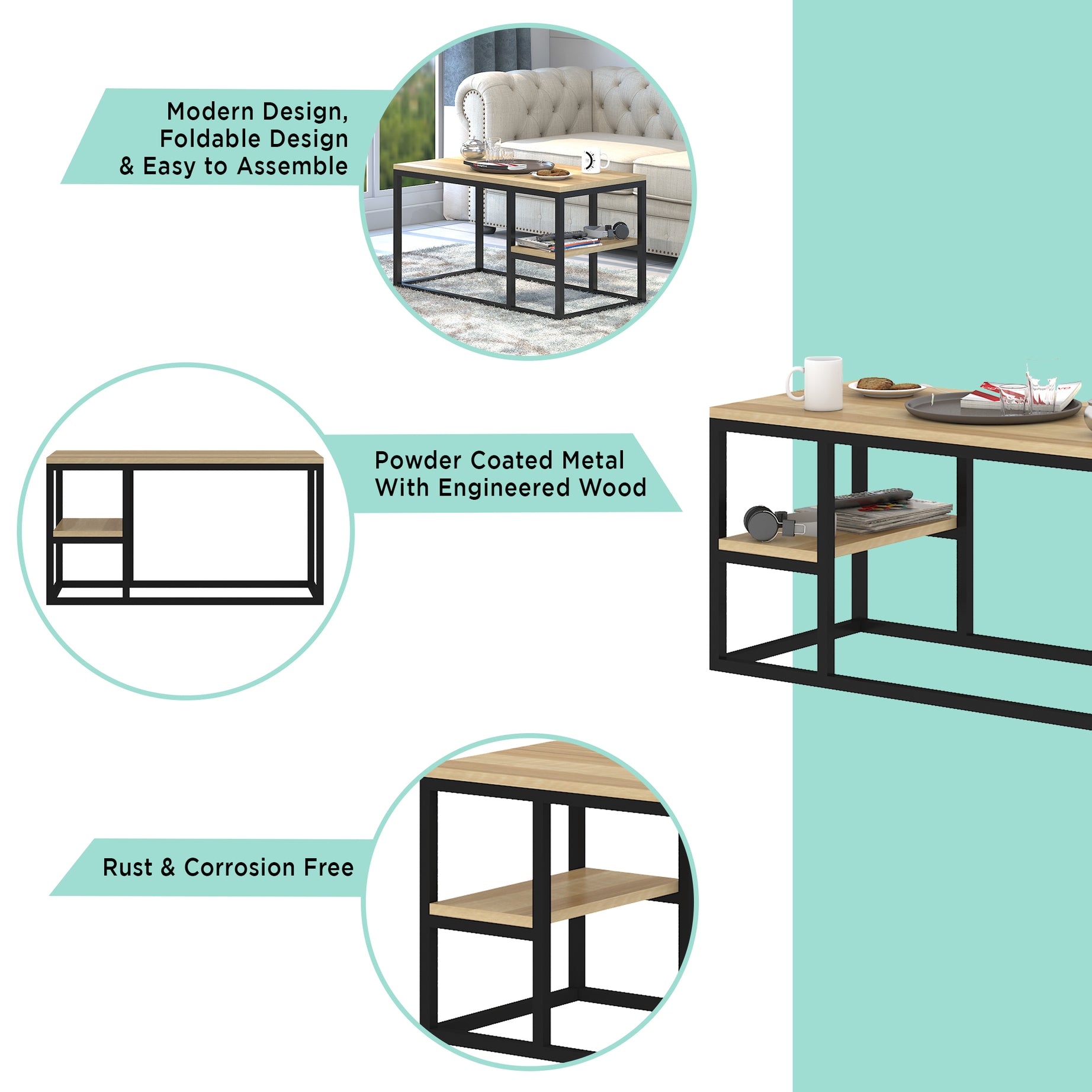 KLAXON Noah Coffee Table – Asian Walnut