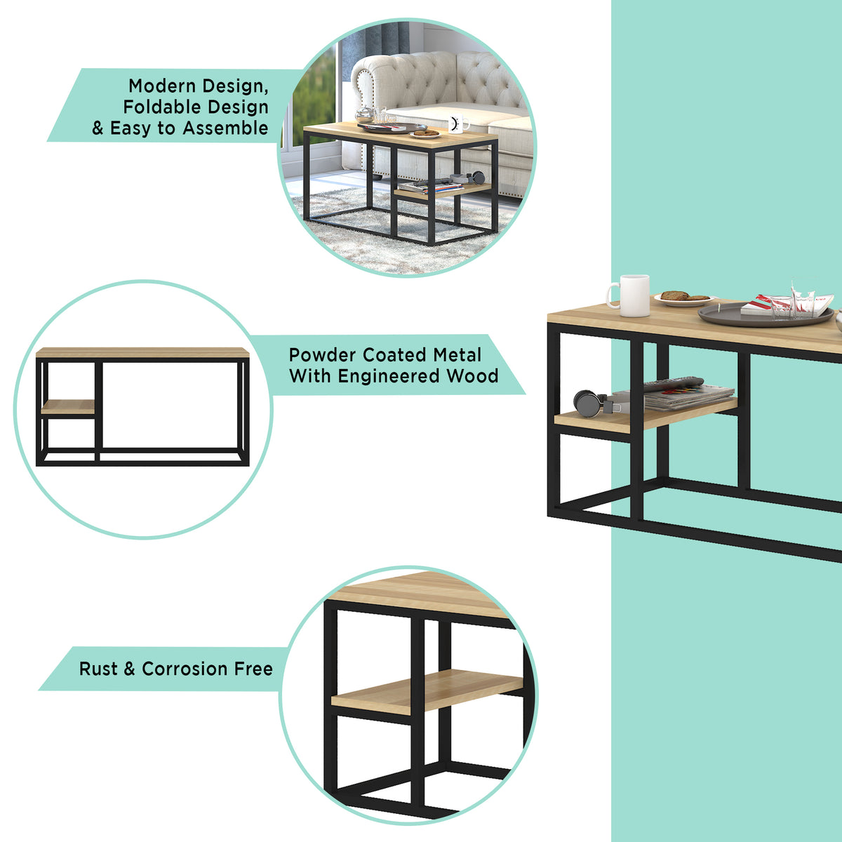 KLAXON Noah Coffee Table – Asian Walnut