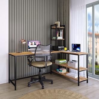 KLAXON L shaped study table English FD
