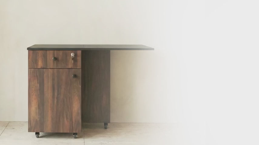 KLAXON Kora Foldable Study Table with Drawer & Storage