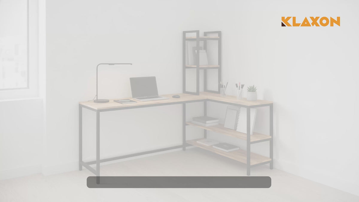 KLAXON L-Shaped Study & Computer Table – English FD